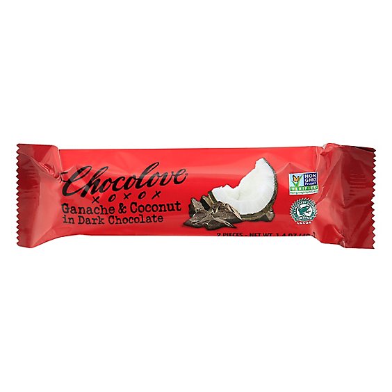 Chocolove Dark Chocolate Ganache & Coconut - 1.4 Oz