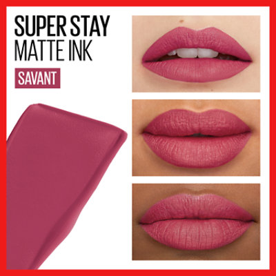 Maybelline Super Stay Matte Ink Liquid Lipstick Lip Makeup Savant - 0.17 Fl. Oz. - Image 2