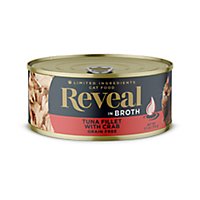 Reveal Cat Food Grain Free Tuna Fillet With Crab Wet In A Natural Broth - 2.47 Oz - Image 2