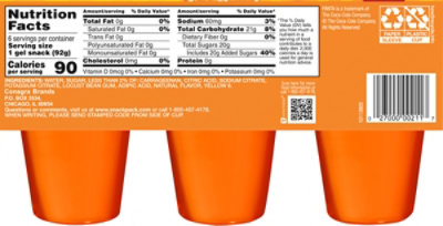 Snack Pack Fanta Orange Flavored Juicy Gels - 6 -19.5 Oz - Image 4