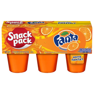 Snack Pack Fanta Orange Flavored Juicy Gels - 6 -19.5 Oz - Image 1