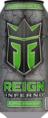 does reign have l carnitine Reign Inferno Jalapeno Strawberry Thermogenic Fuel Energy Drink - 16 Fl.  Oz