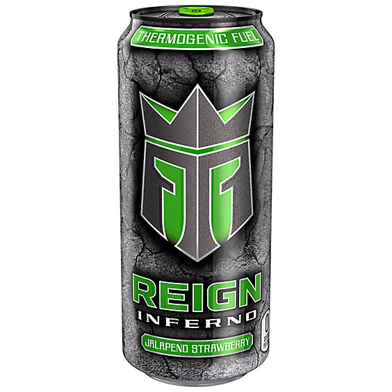 Reign Inferno Jalapeno Strawberry Thermogenic Fuel Energy Drink - 16 Fl. Oz.