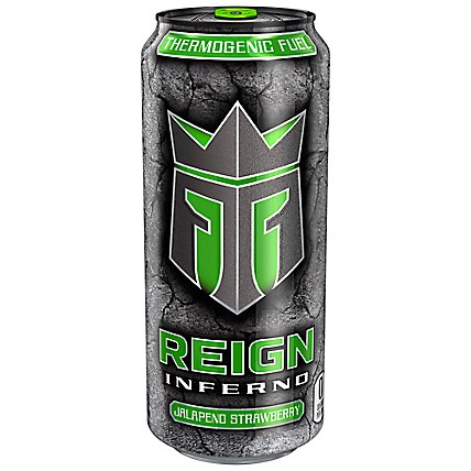 Reign Inferno Jalapeno Strawberry Thermogenic Fuel Energy Drink - 16 Fl. Oz. - Image 1
