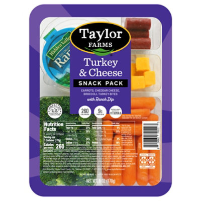 Tf Veggies Turkey Cheese Tray - 6 Oz - Image 1