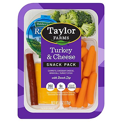 Tf Veggies Turkey Cheese Tray - 6 Oz - Image 1