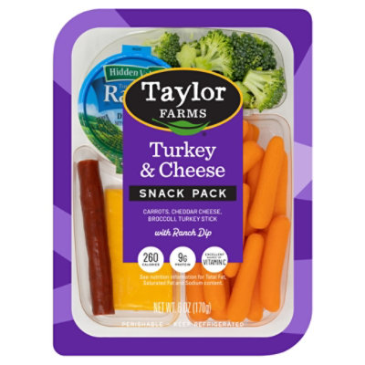 Tf Veggies Turkey Cheese Tray - 6 Oz