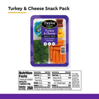 Tf Veggies Turkey Cheese Tray - 6 Oz - Image 3