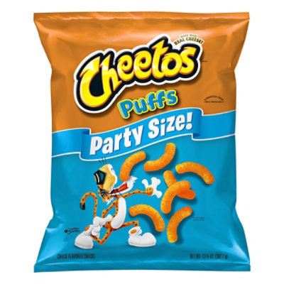 CHEETOS Snacks Cheese Flavored Puffs Party Size - 13.5 Oz