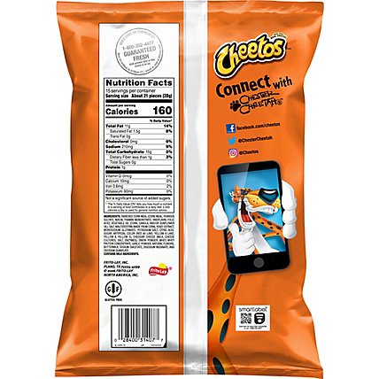 CHEETOS Snacks Cheese Flavored Crunchy Flamin Hot Party Size - 15 Oz - Image 6