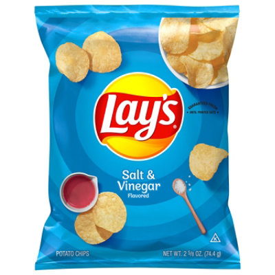 Lays Salt & Vinegar Potato Chips - 2.625 Oz