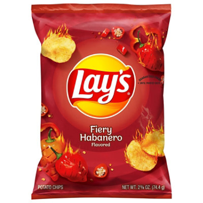 Lays Fiery Habanero Potato Chips - 2.625 Oz - Image 1