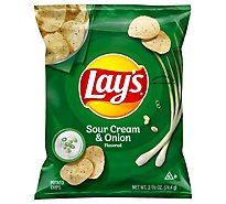 LAYS Sour Cream Onion Potato Chips - 2.625 Oz