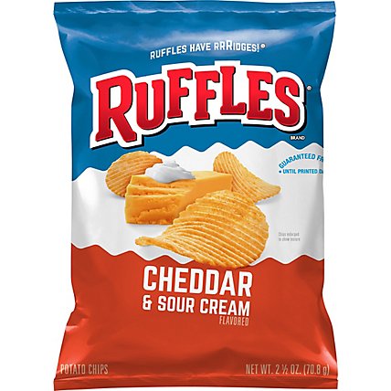 Ruffles Cheddar Sour Cream Potato Chips - 2.5 Oz - Image 2