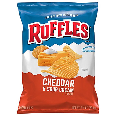 Ruffles Cheddar Sour Cream Potato Chips - 2.5 Oz