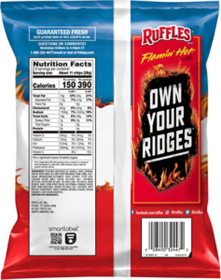 Ruffles Flamin Hot Potato Chips - 2.5 Oz - Image 5