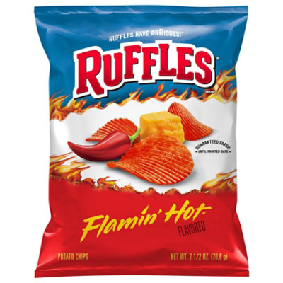 Ruffles Flamin Hot Potato Chips - 2.5 Oz - Image 1