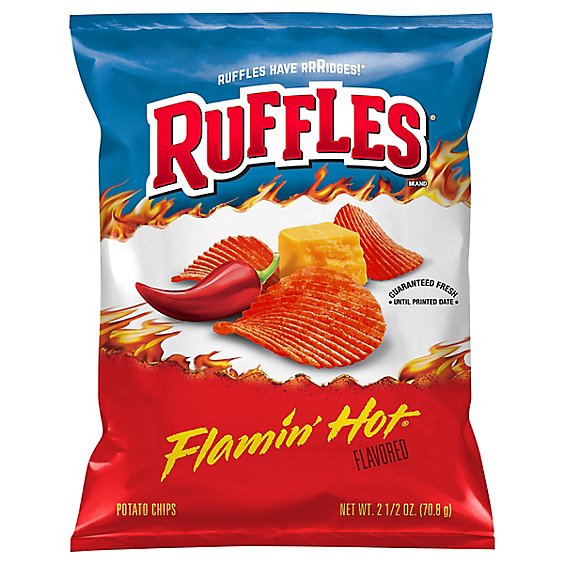 Ruffles Flamin Hot Potato Chips - 2.5 Oz