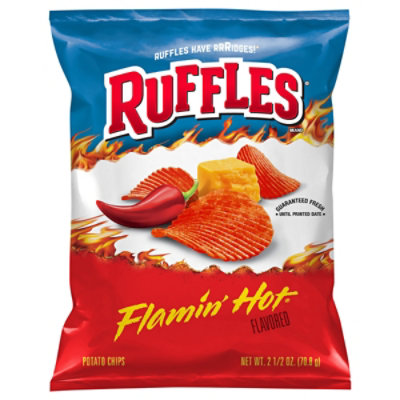 Ruffles Flamin Hot Potato Chips - 2.5 Oz