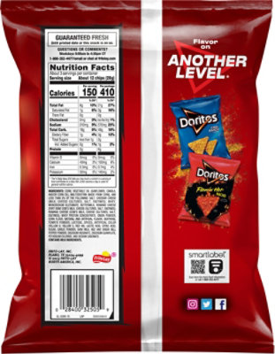 DORITOS Nacho Cheese Tortilla Chips - 2.75 Oz - Image 6