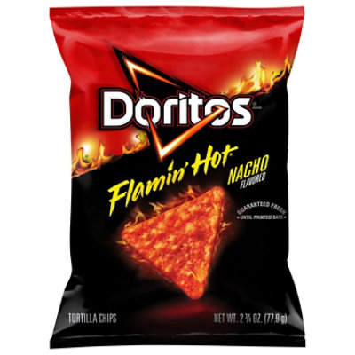 DORITOS Flamin Hot Nacho Tortilla Chip - 2.75 Oz