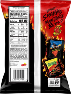 DORITOS Flamin Hot Nacho Tortilla Chip - 2.75 Oz - Image 6