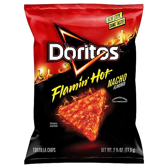 DORITOS Flamin Hot Nacho Tortilla Chip - 2.75 Oz