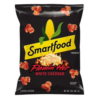Smartfood Flamin Hot Popcorn White Cheddar - 2 Oz