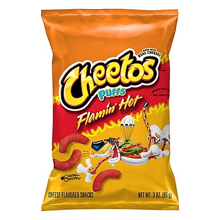 CHEETOS Snacks Cheese Puffs Flamin Hot - 3 Oz - Image 2