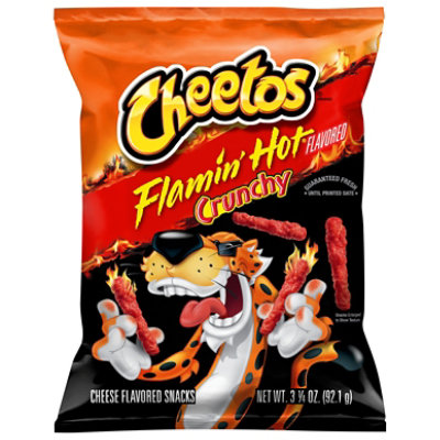 CHEETOS Crunchy Flamin Hot Cheese Snack - 3.25 Oz - Image 3