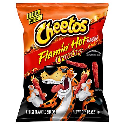 CHEETOS Crunchy Flamin Hot Cheese Snack - 3.25 Oz - Image 1