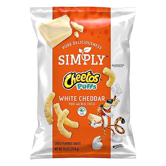 CHEETOS Simply White Cheddar Puffs - 2.5 Oz