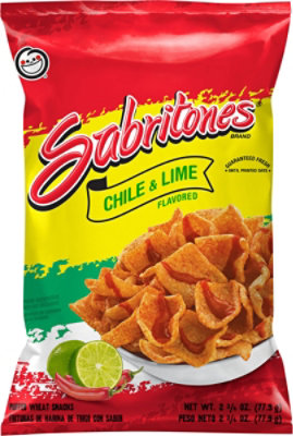 Sabritones Chile Lime Puffed Wheat Snacks - 2.75 Oz