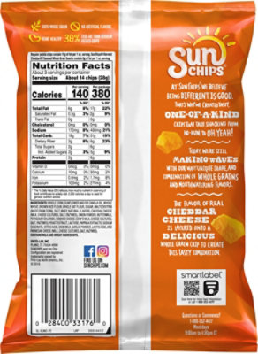 Sunchips Cheddar Harvest Chips - 2.75 Oz - Image 6