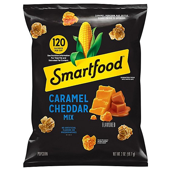 Smartfood Popcorn Caramel Cheddar Mix - 2 Oz