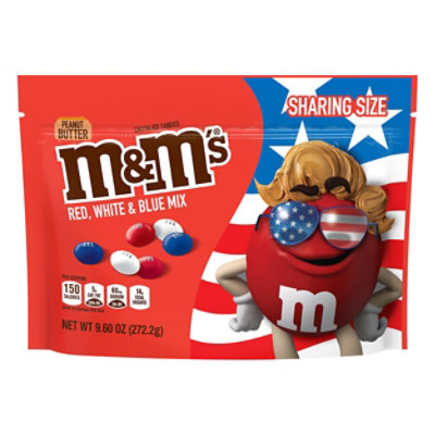 M&M'S Milk Chocolate Red, White & Blue Minis Candy - 9.4 OZ - Albertsons