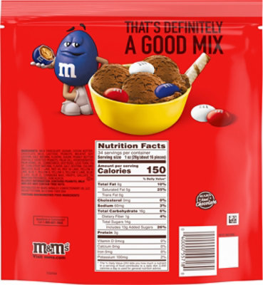 M&M'S Red White & Blue Mix Peanut Butter Chocolate Candy Party Size - 34 Oz - Image 6