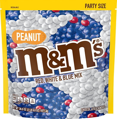 M&M'S Candies Chocolate Red White & Blue Mix Patriotic Hazelnut Spread  Sharing Size - 8.3 Oz - Jewel-Osco