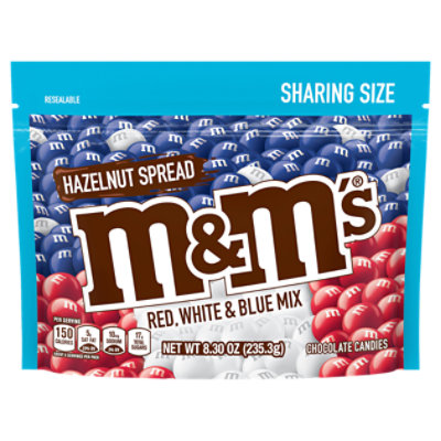 M&M's Peanut Milk Chocolate Red White & Blue Summer Candy, Sharing