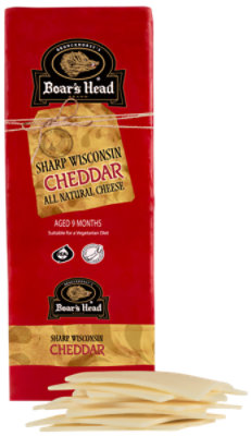 Boars Head Cheese Wisconsin Cheddar White Sharp - Case - Image 1