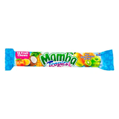 Mamba Tropics Fruit Chews Candy - 18 Count - Image 1