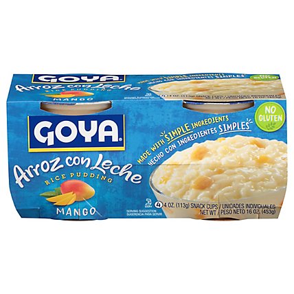Goya Mango Rice Pudding 4 Count - 16 Oz - Image 1