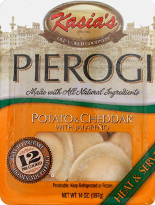 Kasias Potato & Cheddar With Jalapeno Pierogis - 14 Oz - Image 2