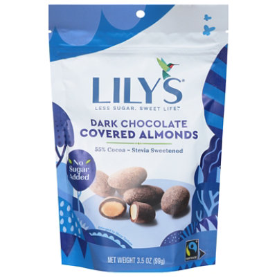 Lilys Sweets Almonds Dark Chocolate - 3.5 Oz - Image 3