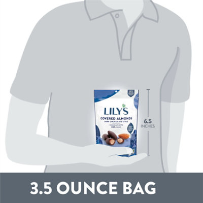 Lilys Sweets Almonds Dark Chocolate - 3.5 Oz - Image 5