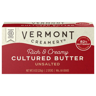 Vermont Creamery Cultured Butter Sticks Unsalted 2 Count - 8 Oz - Image 2