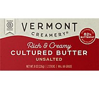 Vermont Creamery Cultured Butter Sticks Unsalted 2 Count - 8 Oz