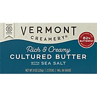 Vermont Creamery Cultured Butter Sticks Sea Salt 2 Count - 8 Oz - Image 1