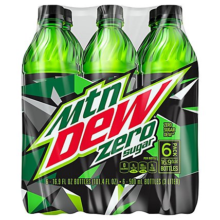 Mountain Dew Soda Zero Sugar - 6-16.9 Fl. Oz. - Image 3