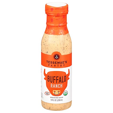 dairy tessemaes dressing buffalo ranch organic oz fl